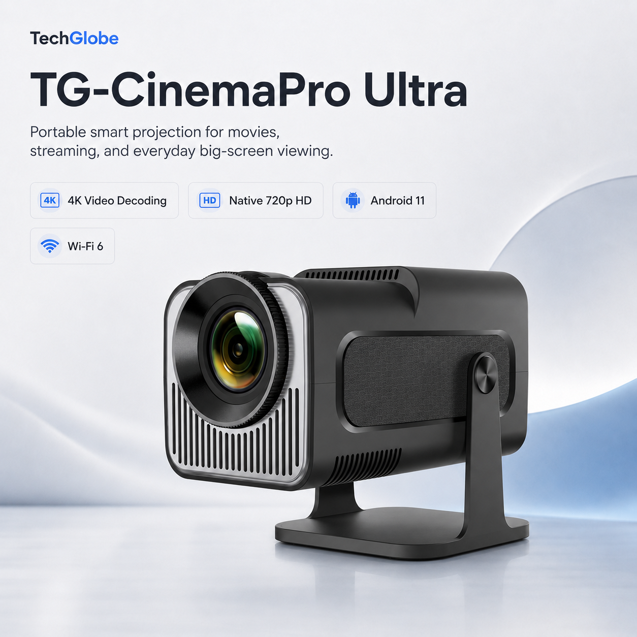 TG-CinemaPro Ultra Portable Smart Projector