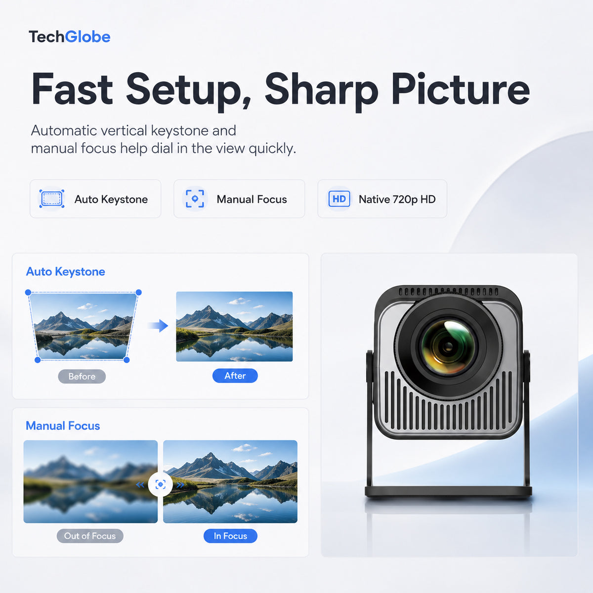 TG-CinemaPro Ultra Portable Smart Projector